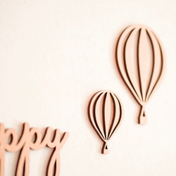 木製　レターバナー  イラスト［　気球　］wood ウッド フォト バルーン balloon 6枚目の画像