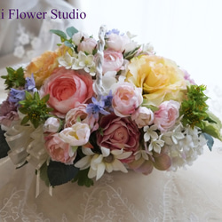 商品名【華】Xmas！♥真っ赤なポインセチアとローズのスワッグリース✳ 冬リース 商品名【華】Xmas！♥真っ赤なポインセチアとローズのスワッグ