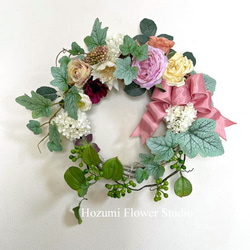 特大真っ赤なポインセチアのXmasスワッグD（約37×60センチ） スワッグ