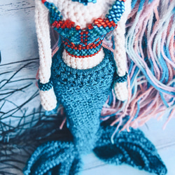 Amigurumi doll Mermaid • あみぐるみ 人形 マーメイド • コットン おもちゃ 2枚目の画像