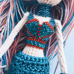 Amigurumi doll Mermaid • あみぐるみ 人形 マーメイド • コットン おもちゃ 6枚目の画像