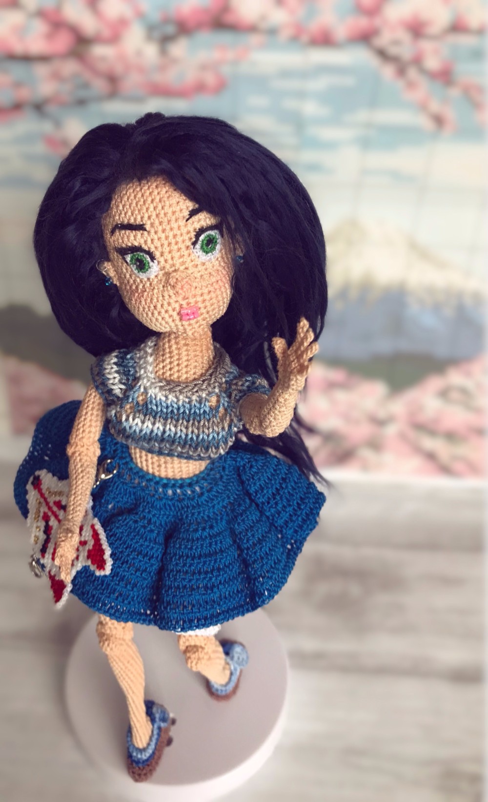 ドールのあみぐるみ ━ 白狐のお面━