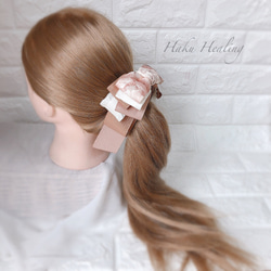 シルク100% リボンボンネ フルオーダー ヘッドドレス（アクセサリー