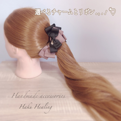 選べるカラーとチャーム.。.:*♡ バナナクリップ ヘアクリップ・バナナ 