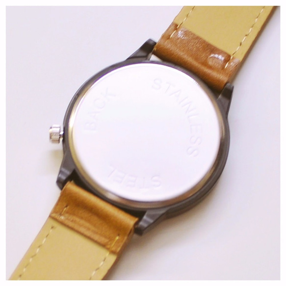 【レザーがある生活】腕時計 単品価格  ライトブラウン ブレスレット  激安 かわいい おしゃれ メンズ 1枚目の画像