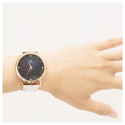 【レザーがある生活】腕時計 単品価格  ホワイト  ブレスレット  激安 かわいい おしゃれ メンズ レディース 2枚目の画像