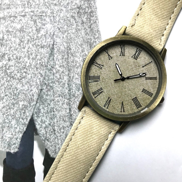 【レザーがある生活】２個ペア価格 ブラック×ホワイト 腕時計 メンズ レディース 兼用 ペアウォッチ 3枚目の画像