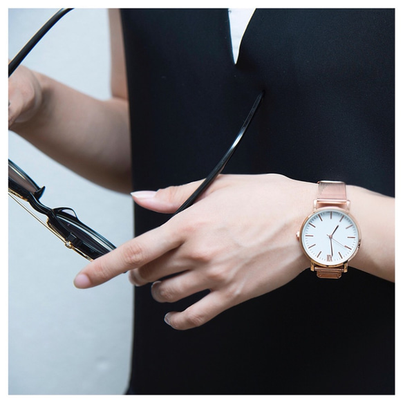 腕時計 【ピンクゴールドが可愛い】レディース シンプル ペアウォッチ