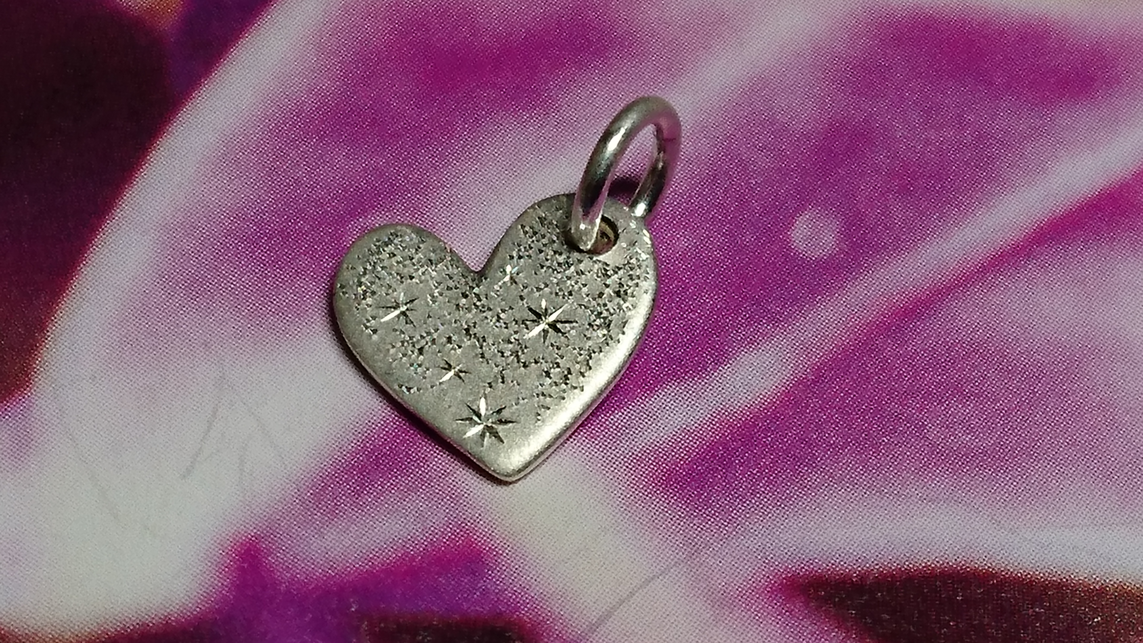 シルバー ハートペンダントトップ