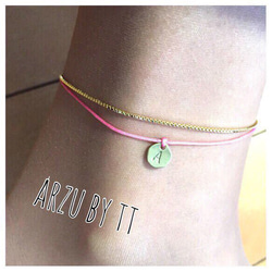 code anklet#name TAG☆gold 3枚目の画像