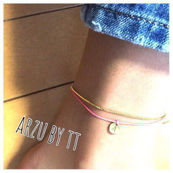 code anklet#name TAG☆gold 2枚目の画像