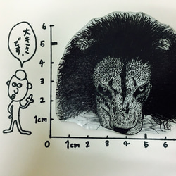 ライオンブローチ 2枚目の画像