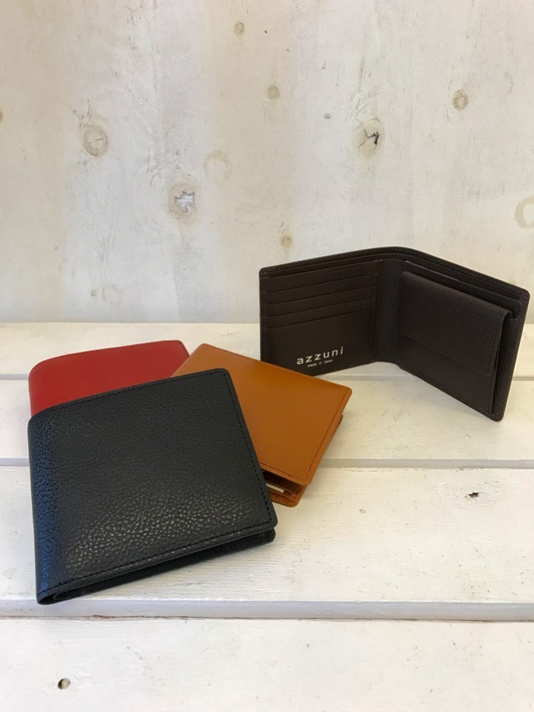 【キャメル】牛革　2つ折り財布