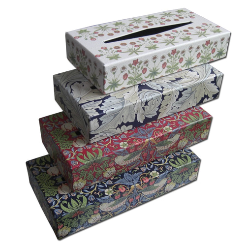 ウィリアムモリス．オリジナルティッシュボックス．デイジー（オフ