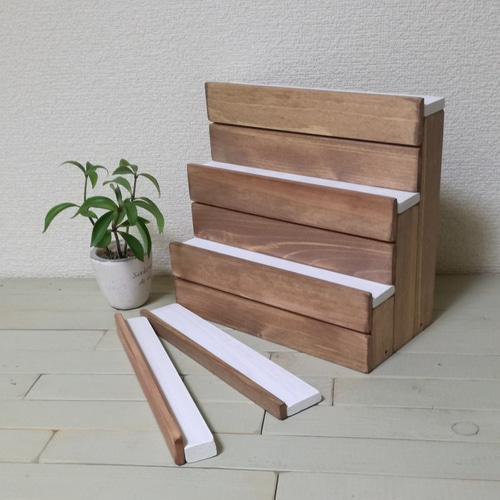 アクセサリー 什器 スタンド仕様 スリム ひな壇型 アクセサリー什器2段 高さ 約