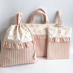 入園入学グッズ5点セット》アイボリーのボタニカル柄｜花柄｜入園入学