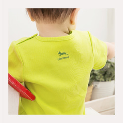 MITエクスクルーシブデザインコットンショルダーボタンバッグおならシャツ-ジャングルスタイルベビー（台湾製）ナチュラルコットン 4枚目の画像
