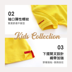 MIT獨家設計 經典款 純棉網眼 Polo 上衣 - 檸檬黃 兒童 (台灣製造) 天然棉 第5張的照片