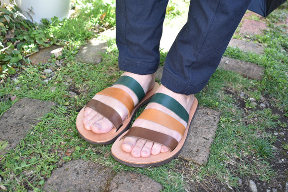 お家で レザーサンダル作りキット（ 25cm〜28cm ）【送料無料