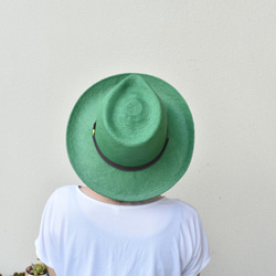 「風に飛ばされにくい」 木型で作ったパナマ帽子 6枚目の画像