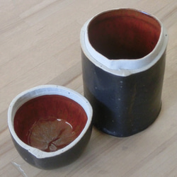 謎のフタもの（陶器）　黒マット 4枚目の画像