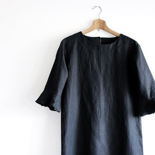 ハンドメイド作家 erka ensoleille ワンピース ブラック 予約販売