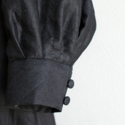 リネン　セレモニードレス　ブラック 6枚目の画像