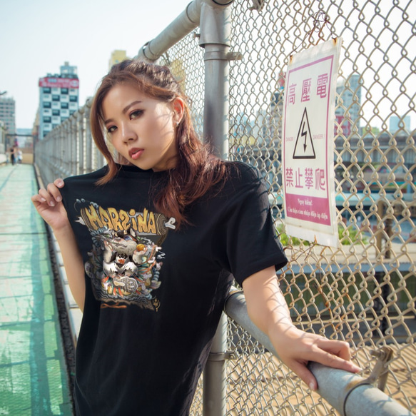 (SOLD OUT)戊戌黑柴 ● 日系時尚剪裁tee 第1張的照片