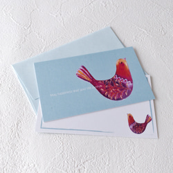 メッセージカード封筒セット （幸福鳥） 6枚目の画像