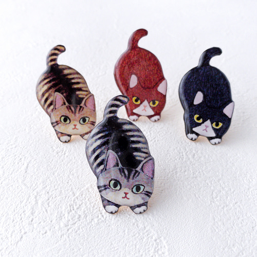 ☆ブローチ☆ 茶猫 レジン 【公式通販】