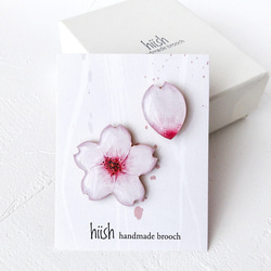 櫻花與花瓣胸針套裝 第2張的照片