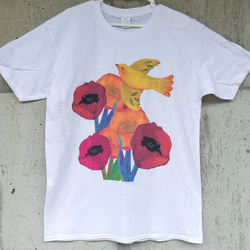 フラワープリントTシャツ(受注生産品) 2枚目の画像