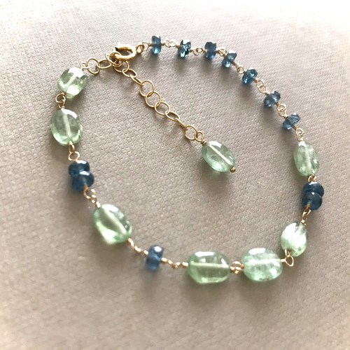 ☆送料無料☆グリーンカイヤナイト・ディープブルーカイヤナイト14kgf