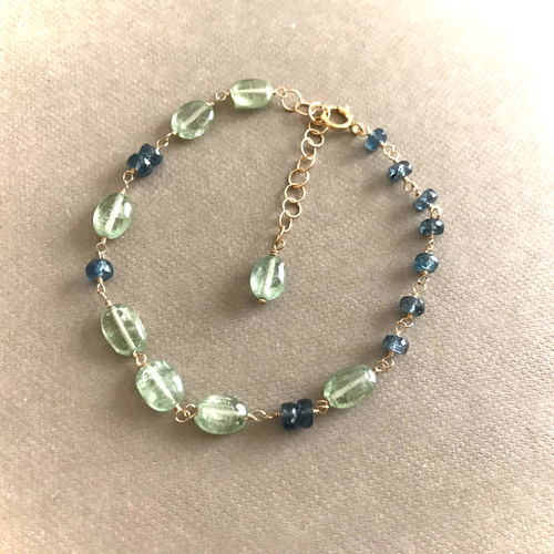 ☆送料無料☆グリーンカイヤナイト・ディープブルーカイヤナイト14kgf