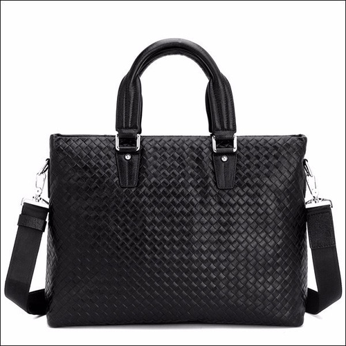 DIESEL ビジネスバッグ レザー メッシュ 2way ブラック 大容量 87168004-
