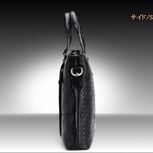 メッシュ型押し 本革 メンズ ビジネスバッグ 13PC A4対応 ブリーフ