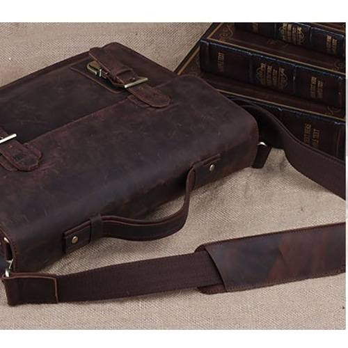 ベルト飾り 本革 メンズ ブリーフケース ビジネスバッグ 14PC A4対応