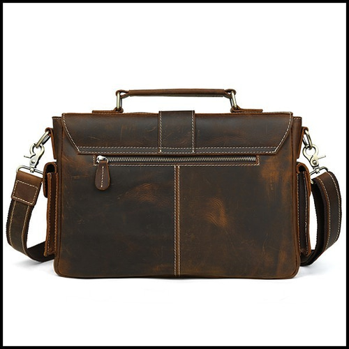 アンティーク風 メンズ 本革 レザー ブリーフケース ビジネスバッグ