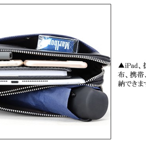 軽量 撥水 メンズ ショルダーバッグ 本革 パッファローレザー 水牛革 iPad対応 黒 メンズ ショルダーバッグ 本革 パッファローレザー 水牛革 iPad対応 黒