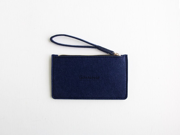 樂洋・Leyan羊毛氈收納包 / 手機包－曜石藍( 新款 ) 第2張的照片