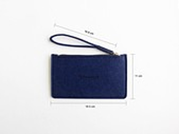 樂洋・Leyan羊毛氈收納包 / 手機包－曜石藍( 新款 ) 第4張的照片