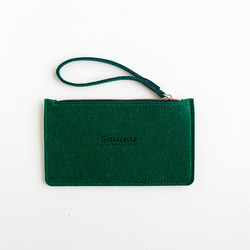 樂洋・Gauisus-羊毛氈收納包 / 手機包－復古阿哥哥綠( 大款 / 可放5.5吋手機 / iPhone6Plus/ 第2張的照片