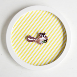 Leyang・Leyan-フォレストパーティー刺繍ピン/いたずらリトルリス 2枚目の画像
