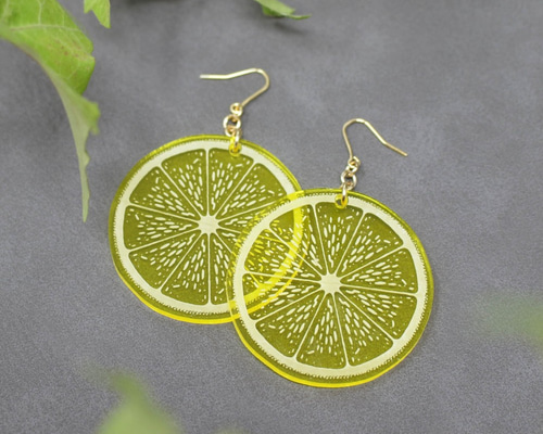 大きなレモンとレモン猫ピアス 大きなレモンとレモン猫ピアス simmon official WEB SHOP | CAT