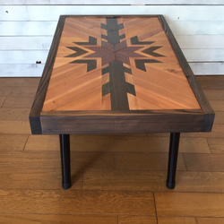 ヘリンボーンローテーブルⅣ（折りたたみ式） 4枚目の画像