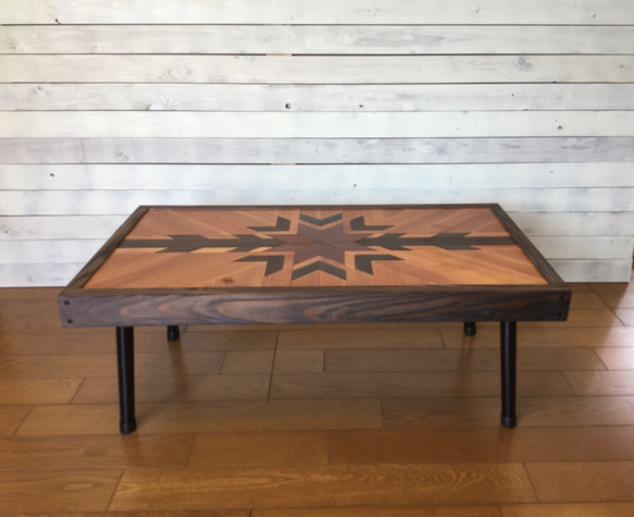 ヘリンボーンローテーブルⅣ（折りたたみ式） 10枚目の画像