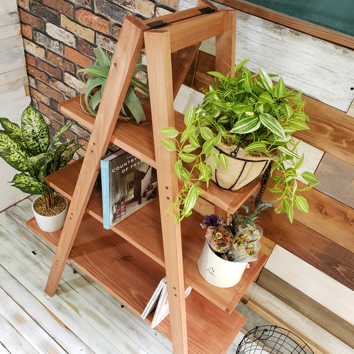 ラダーシェルフ(脚立のラック）受注生産 棚・シェルフ・ラック F's