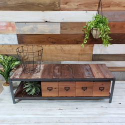 テレビ台　コーナー用　コーナー　アイアン脚　W90cm テレビボード アイアン脚のコーナーテレビ台（3段）W90cm、定番サイズ 受注