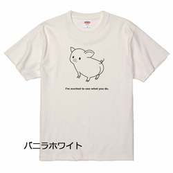 ４色から選べる♪ぶたTシャツA 3枚目の画像