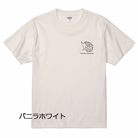 4色から選べる♪ハリネズミTシャツ 3枚目の画像